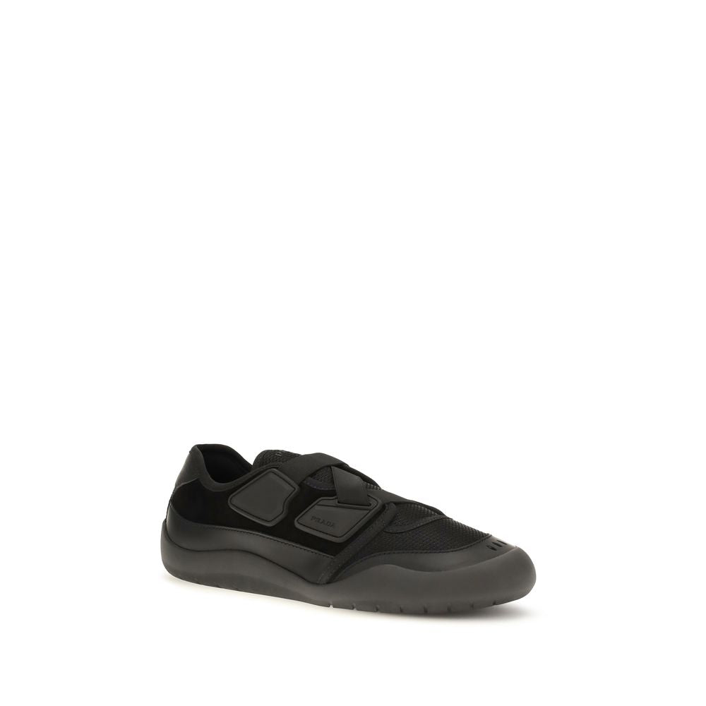 Prada Black Nylon Low Top Sneakers | Regal Royce