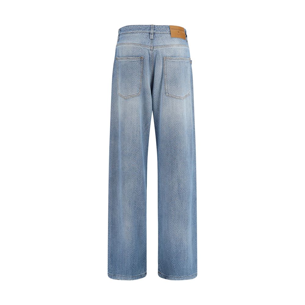 Ermanno Scervino Blue Cotton Relaxed Fit Jeans | Regal Royce