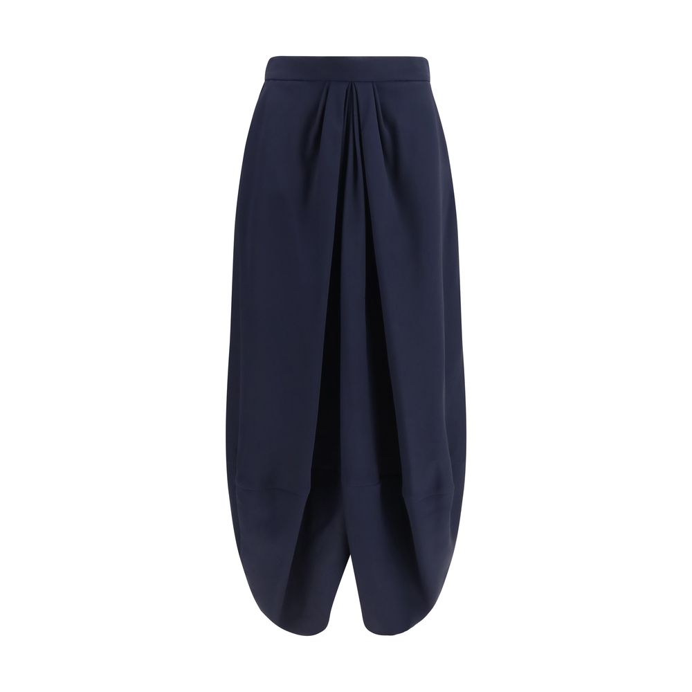 Giorgio Armani Blue Silk Long Skirt | Regal Royce