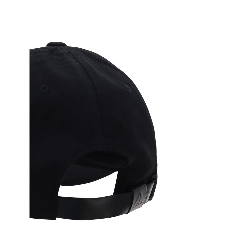 Moose Knuckles Black Cotton Cap (Baseball Hat) | Regal Royce