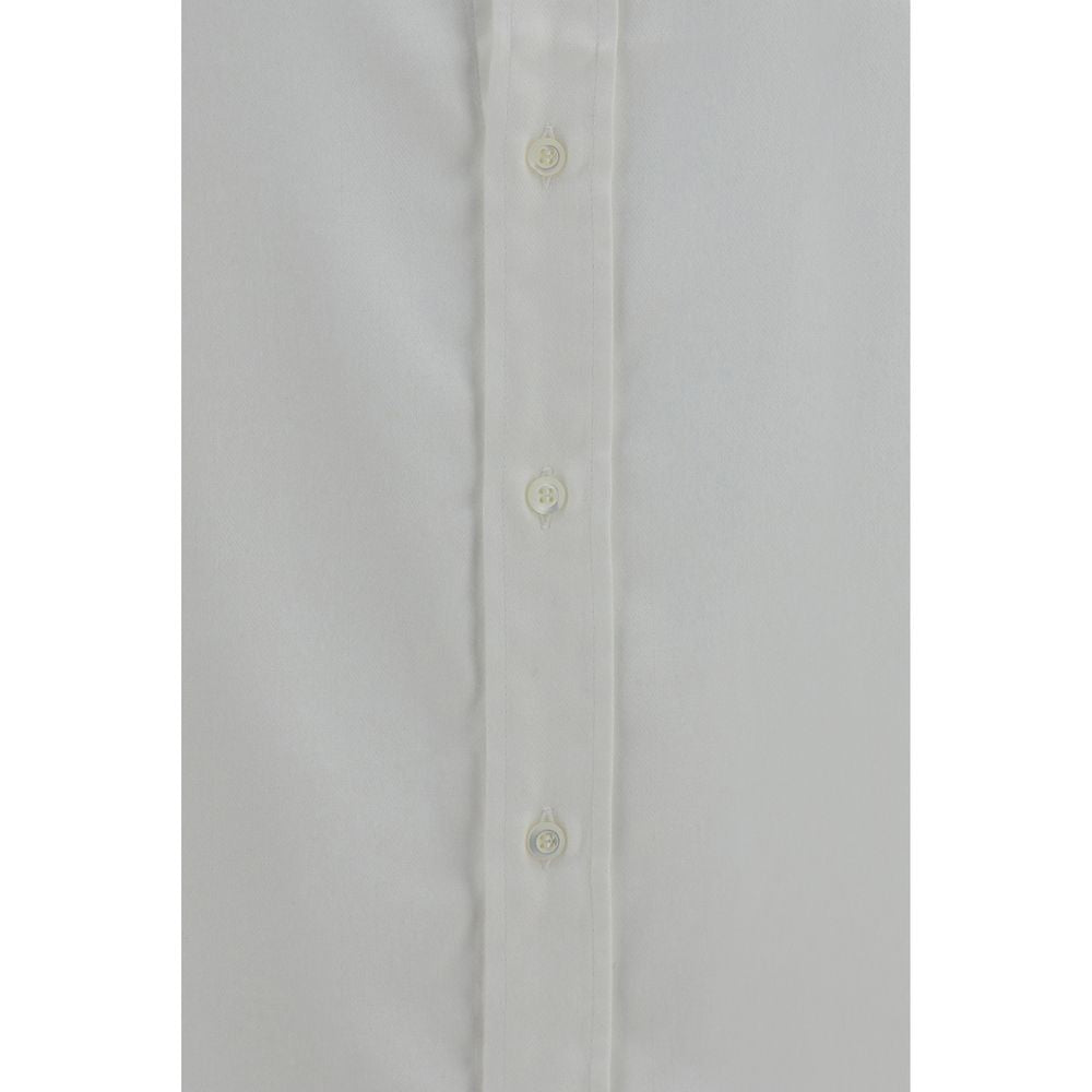 Brunello Cucinelli White Cotton Dress Shirt | Regal Royce