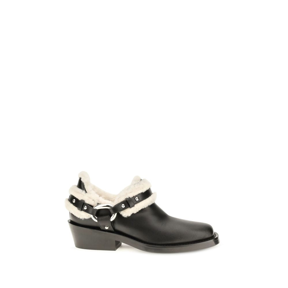 Rabanne Black Calf Leather Bos Taurus Ankle Boots | Regal Royce