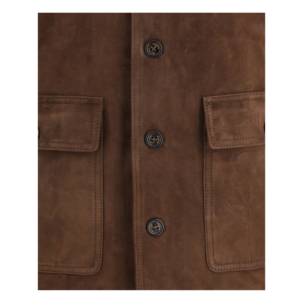 Valstar Brown Calf Leather Bos Taurus Bomber | Regal Royce