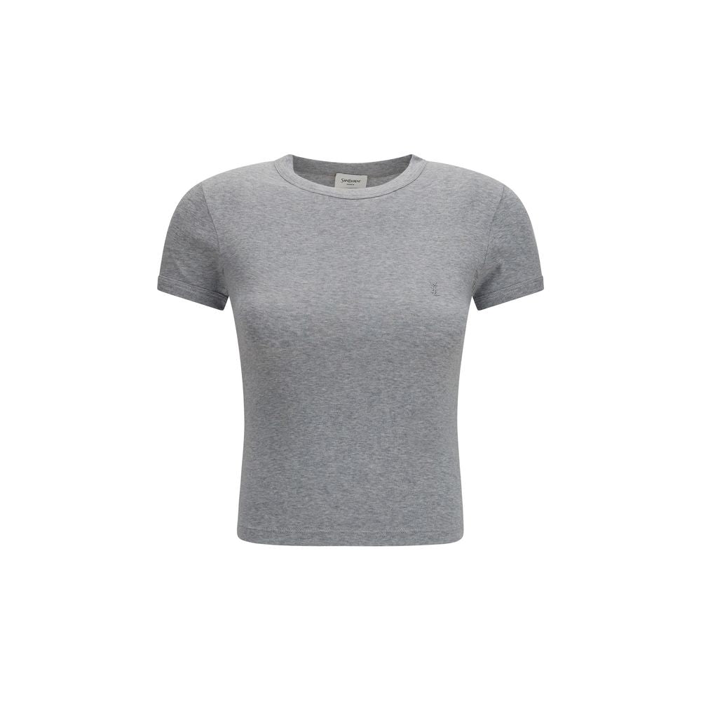 Saint Laurent Gray Cotton T-Shirt | Regal Royce