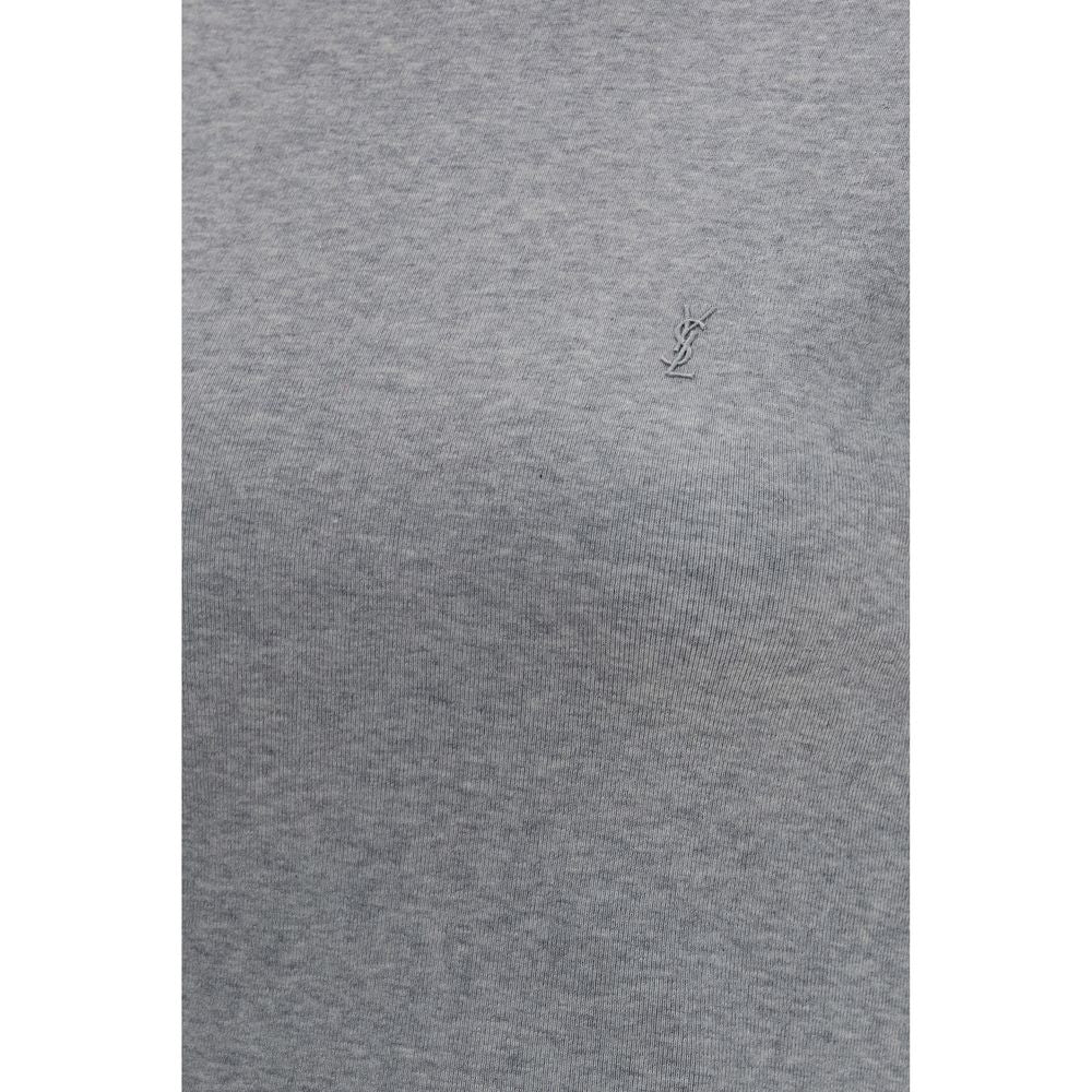 Saint Laurent Gray Cotton T-Shirt | Regal Royce