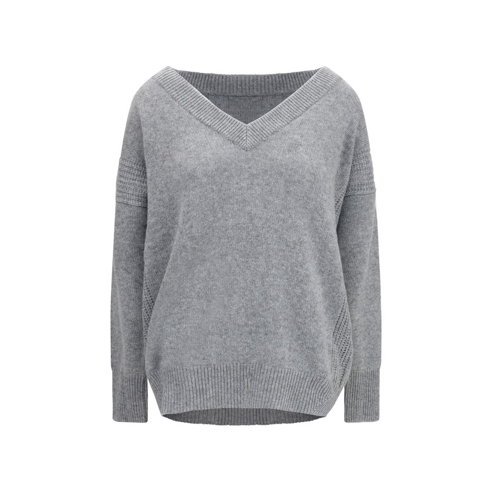 Ermanno Scervino Gray Cashmere Sweatshirt | Regal Royce