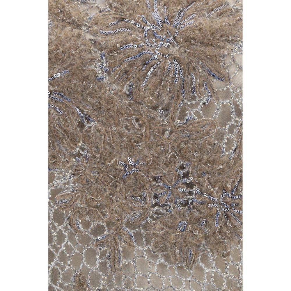Brunello Cucinelli Beige Mohair Blouse | Regal Royce