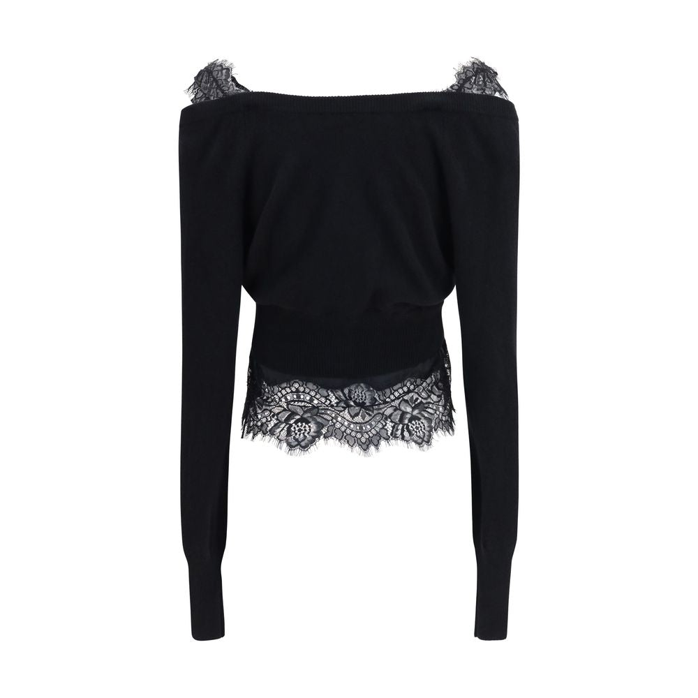 Ermanno Scervino Black Cashmere Cardigan | Regal Royce