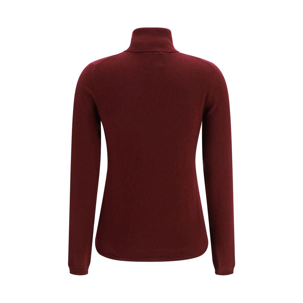 Allude Bordeaux Cashmere Turtleneck | Regal Royce