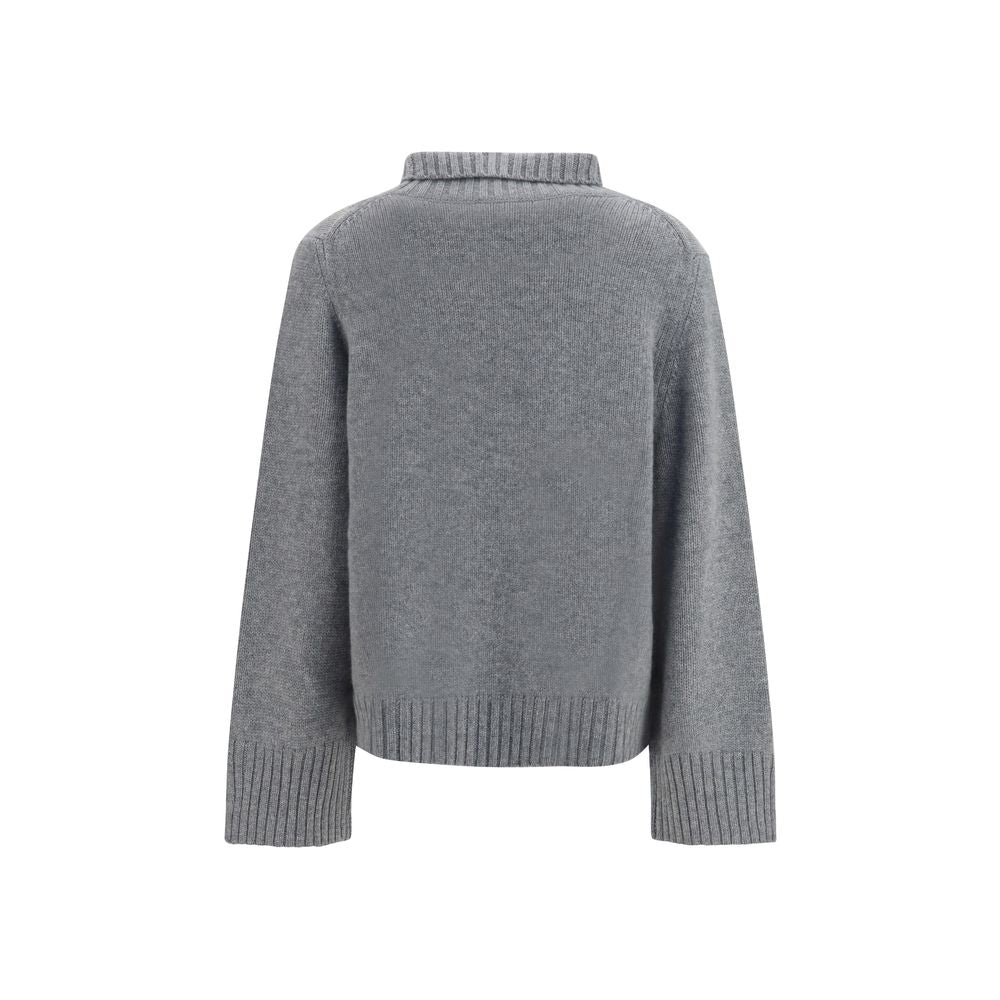Allude Gray Cashmere Turtleneck | Regal Royce