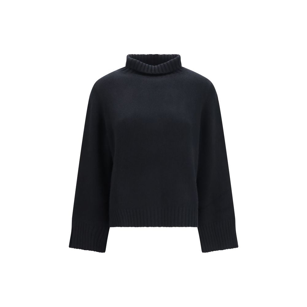 Allude Black Cashmere Turtleneck | Regal Royce