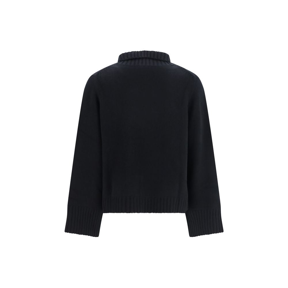 Allude Black Cashmere Turtleneck | Regal Royce