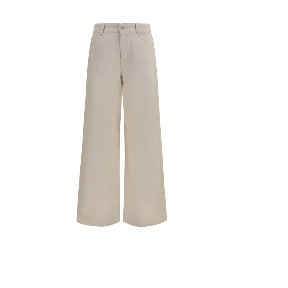 Max Mara White Cotton Casual Pants | Regal Royce