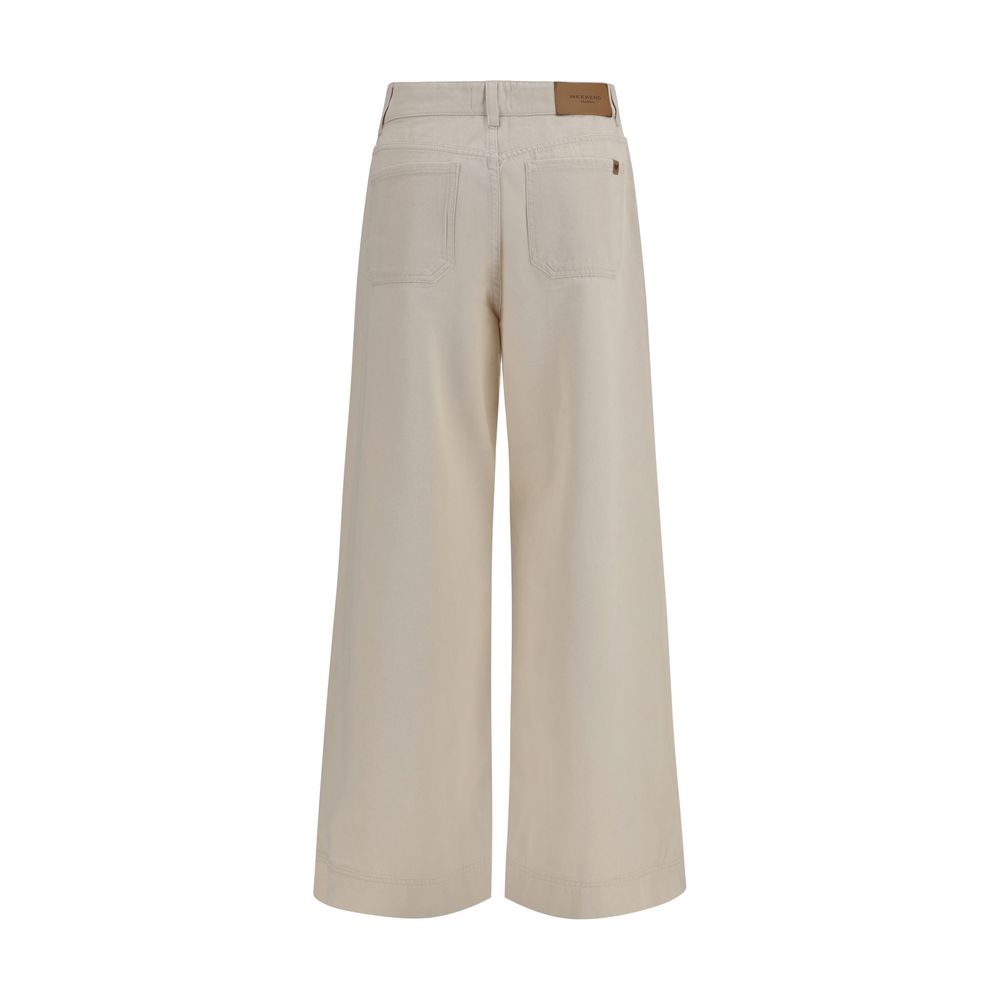 Max Mara White Cotton Casual Pants | Regal Royce