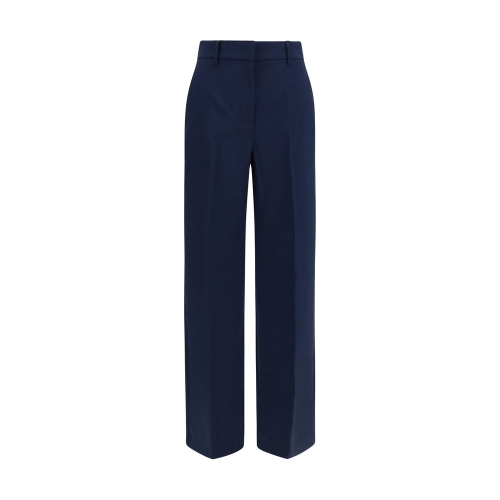 Max Mara Blue Wool Oves Aries Casual Pants | Regal Royce