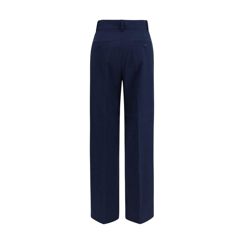 Max Mara Blue Wool Oves Aries Casual Pants | Regal Royce