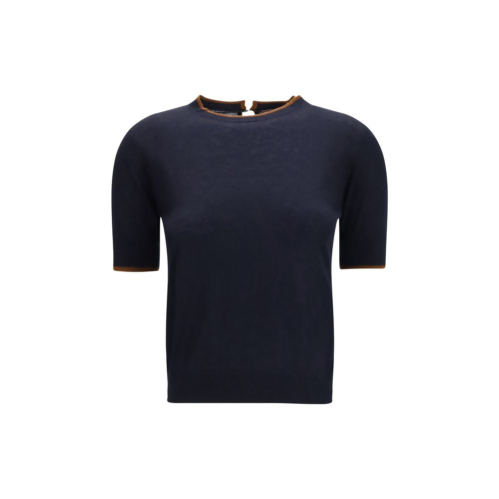 Max Mara Blue Silk T-Shirt | Regal Royce