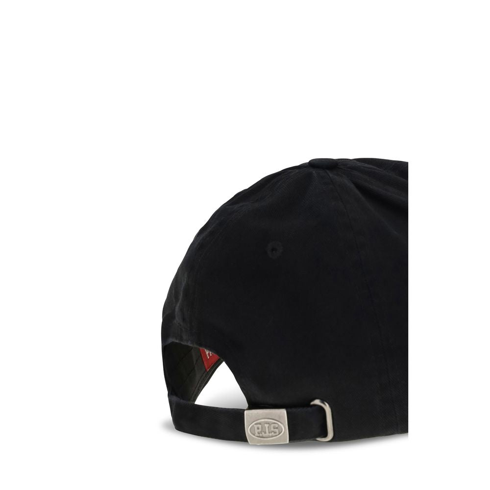 Parajumpers Black Cotton Cap (Baseball Hat) | Regal Royce