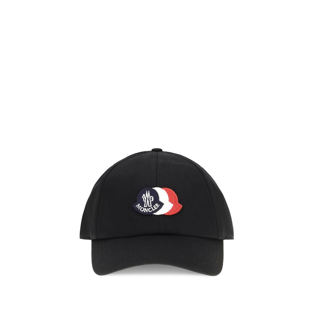 Moncler Black Cotton Cap (Baseball Hat) | Regal Royce