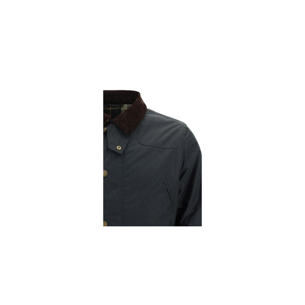 Barbour Black Cotton Full-Length Jacket | Regal Royce