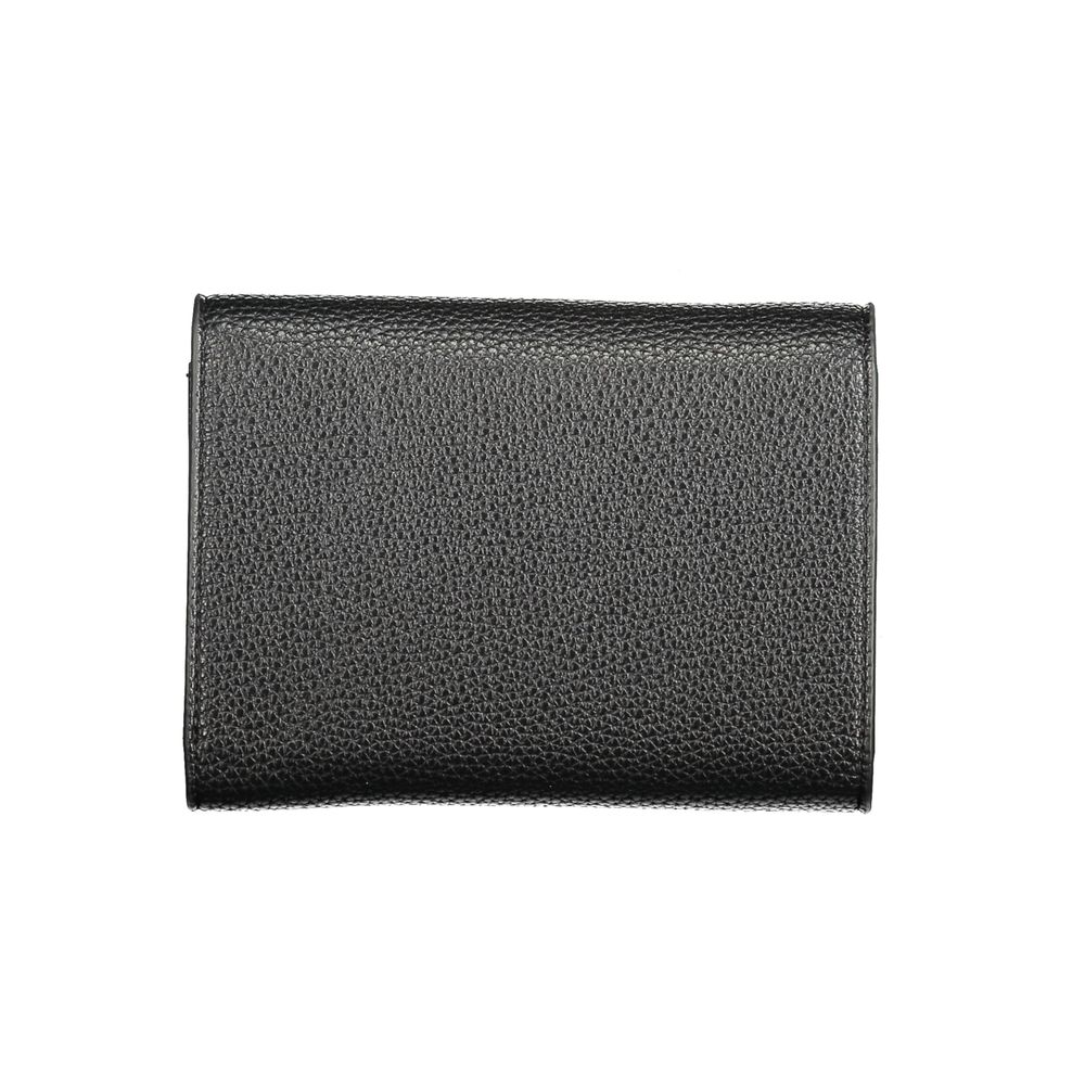 Mario Valentino Black Polyurethane Women's Wallet | Regal Royce