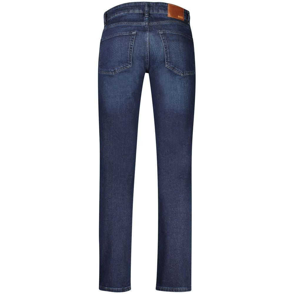 Hugo Boss Blu Cotton Men Jeans | Regal Royce