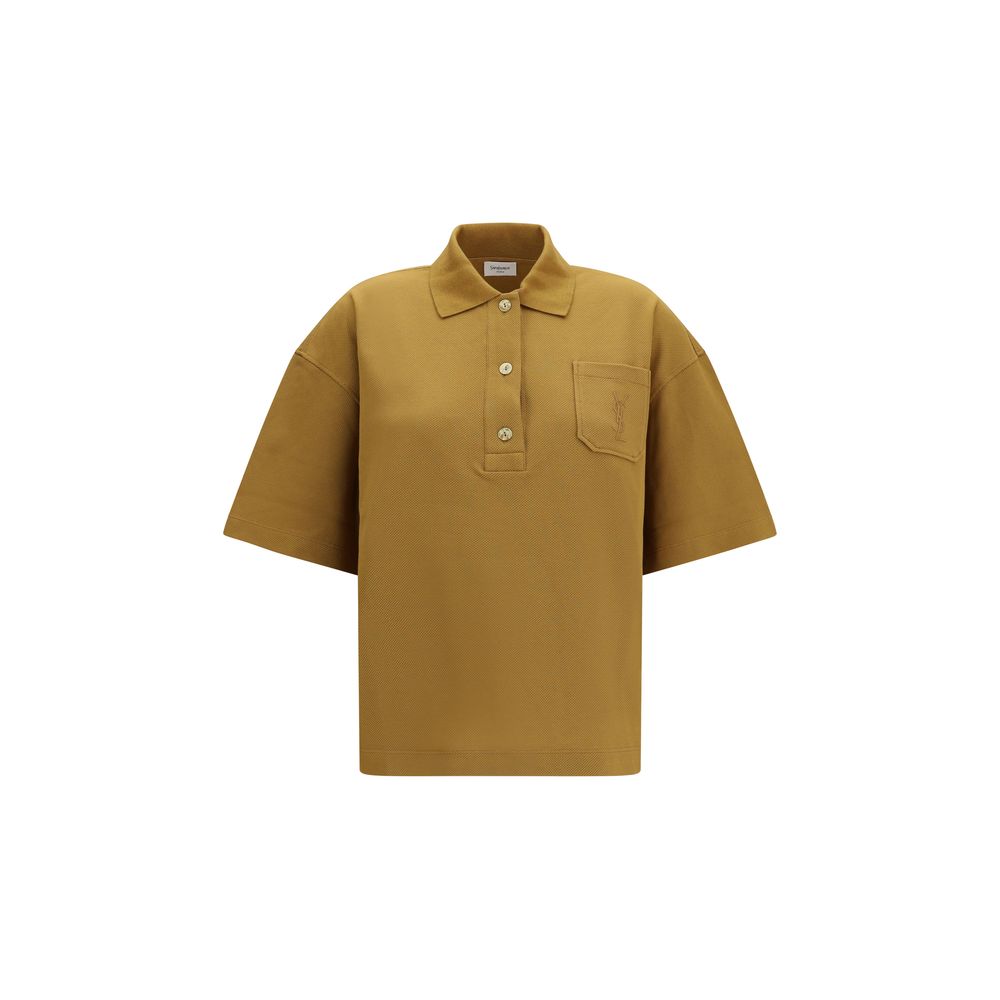 Saint Laurent Bicolor Cotton Polo Shirt | Regal Royce