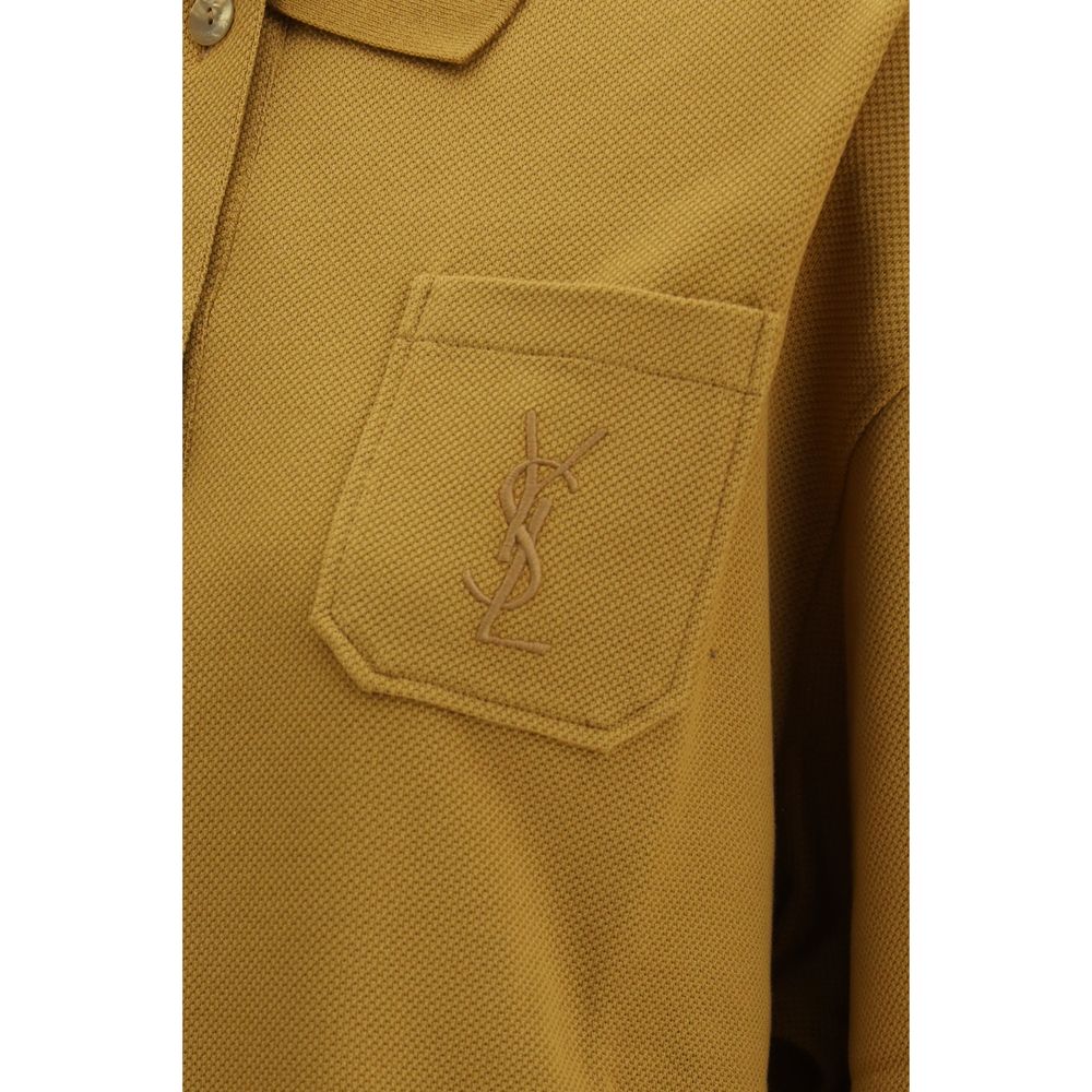 Saint Laurent Bicolor Cotton Polo Shirt | Regal Royce