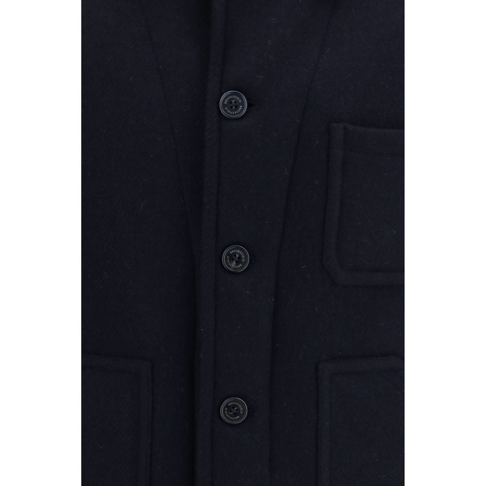 Brooksfield Blue Wool Oves Aries Full-Length Jacket | Regal Royce