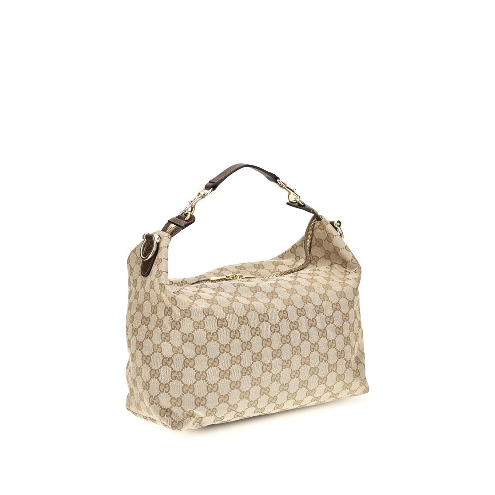 Gucci Beige Fabric Shoulder Bag | Regal Royce