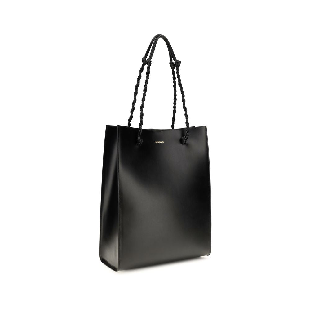 Jil Sander Black Calf Leather Bos Taurus Shoulder Bag | Regal Royce