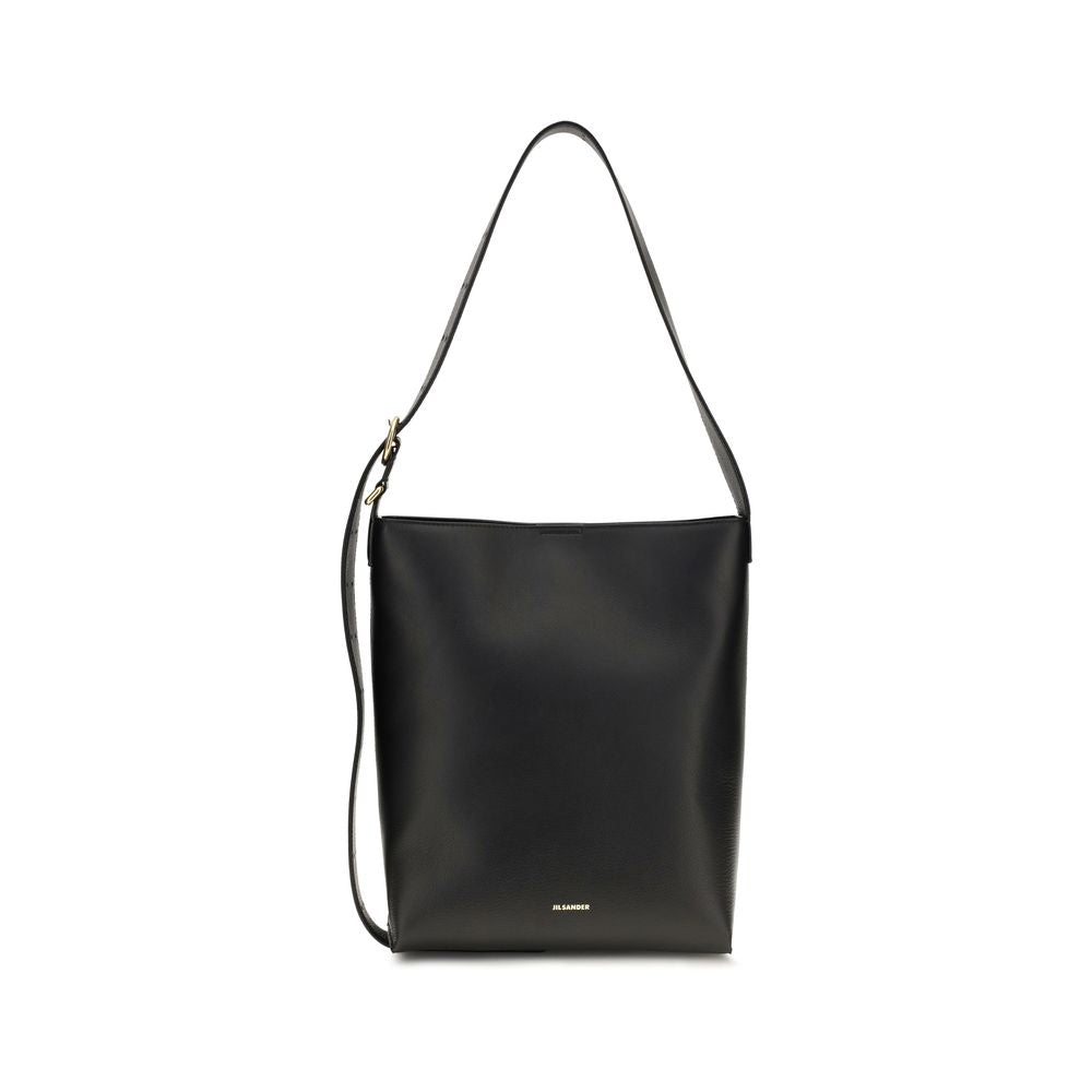 Jil Sander Black Calf Leather Bos Taurus Handbag | Regal Royce