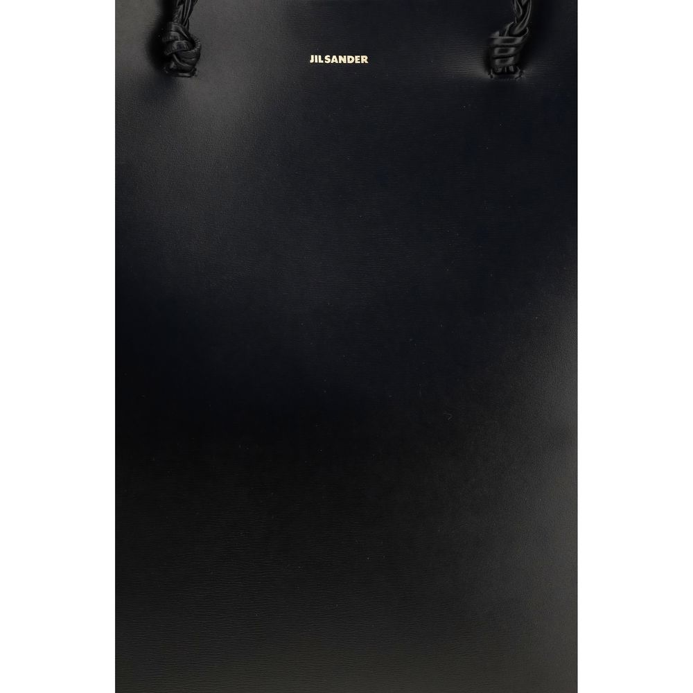 Jil Sander Black Calf Leather Bos Taurus Shoulder Bag | Regal Royce