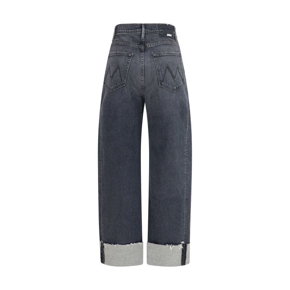 Mother Denim Black Cotton Cropped Jeans | Regal Royce
