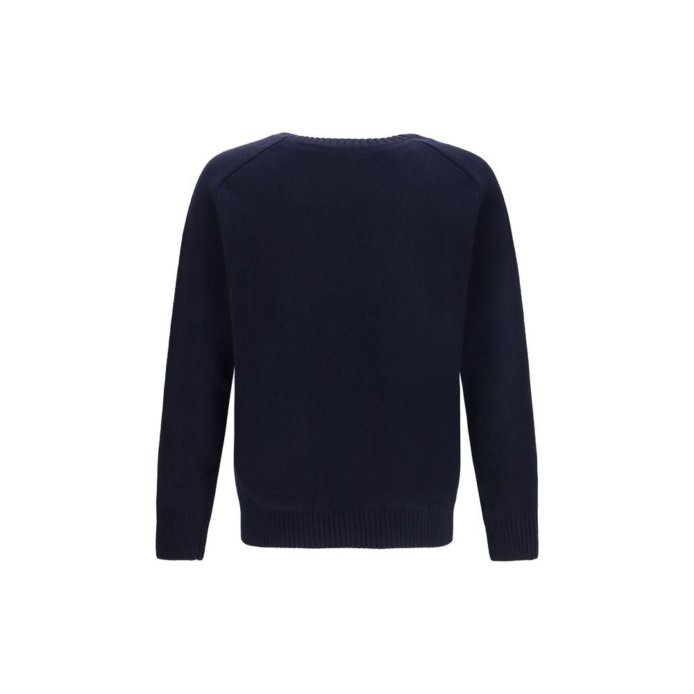 Brooksfield Blue Wool Oves Aries Sweatshirt | Regal Royce