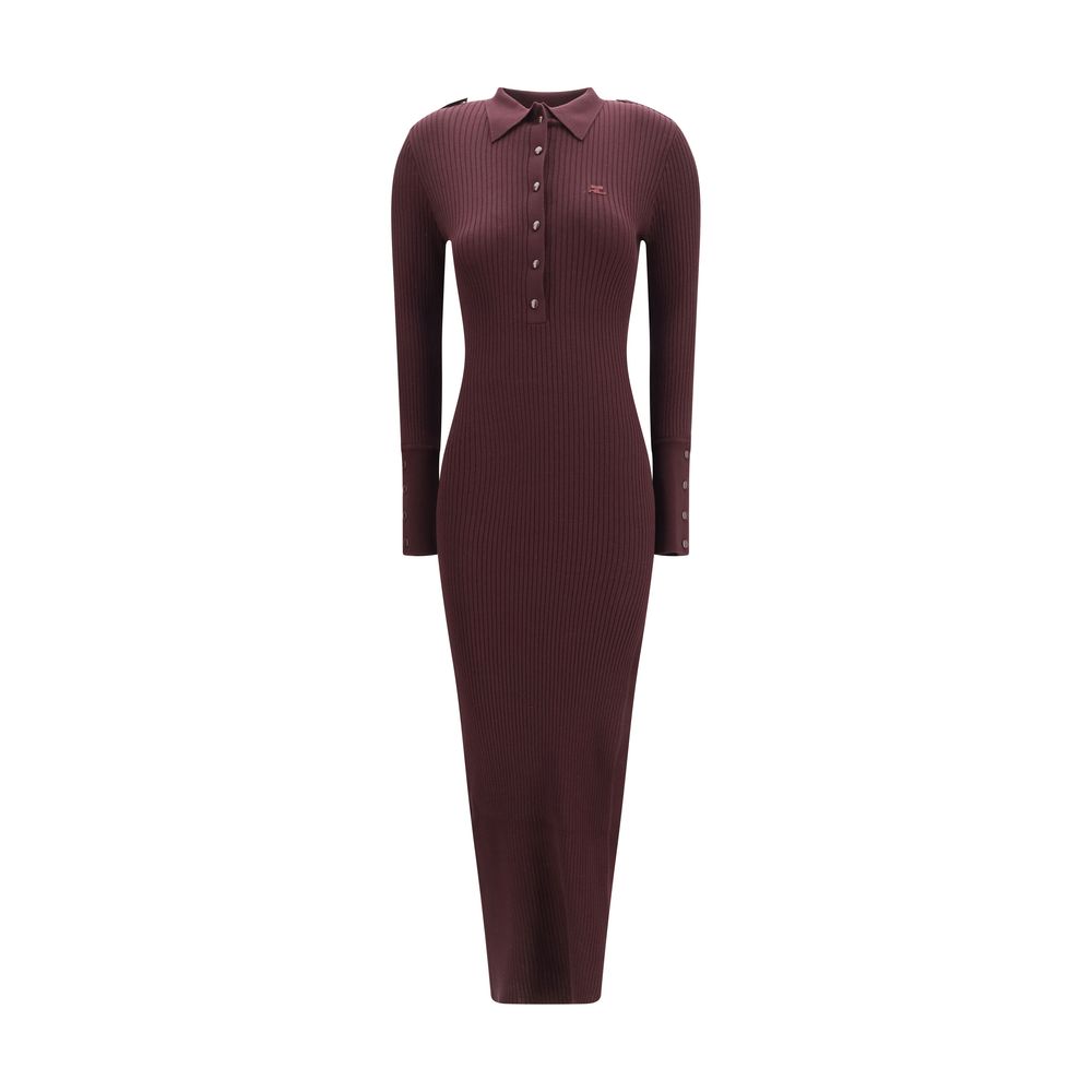 Courrèges Purple Viscose Long Dress | Regal Royce