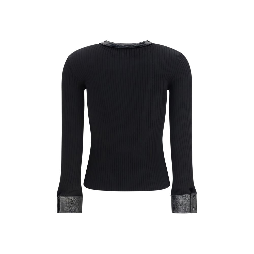 Courrèges Black Viscose Cardigan | Regal Royce