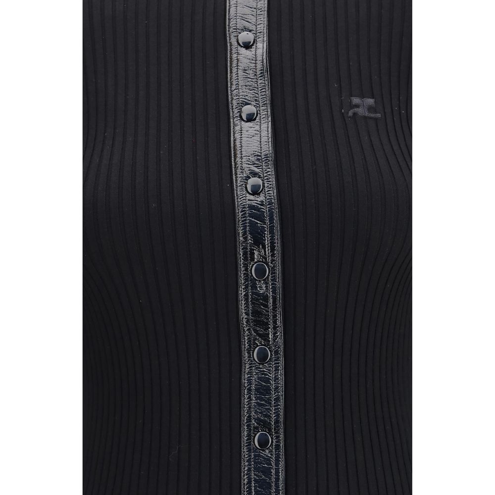 Courrèges Black Viscose Cardigan | Regal Royce