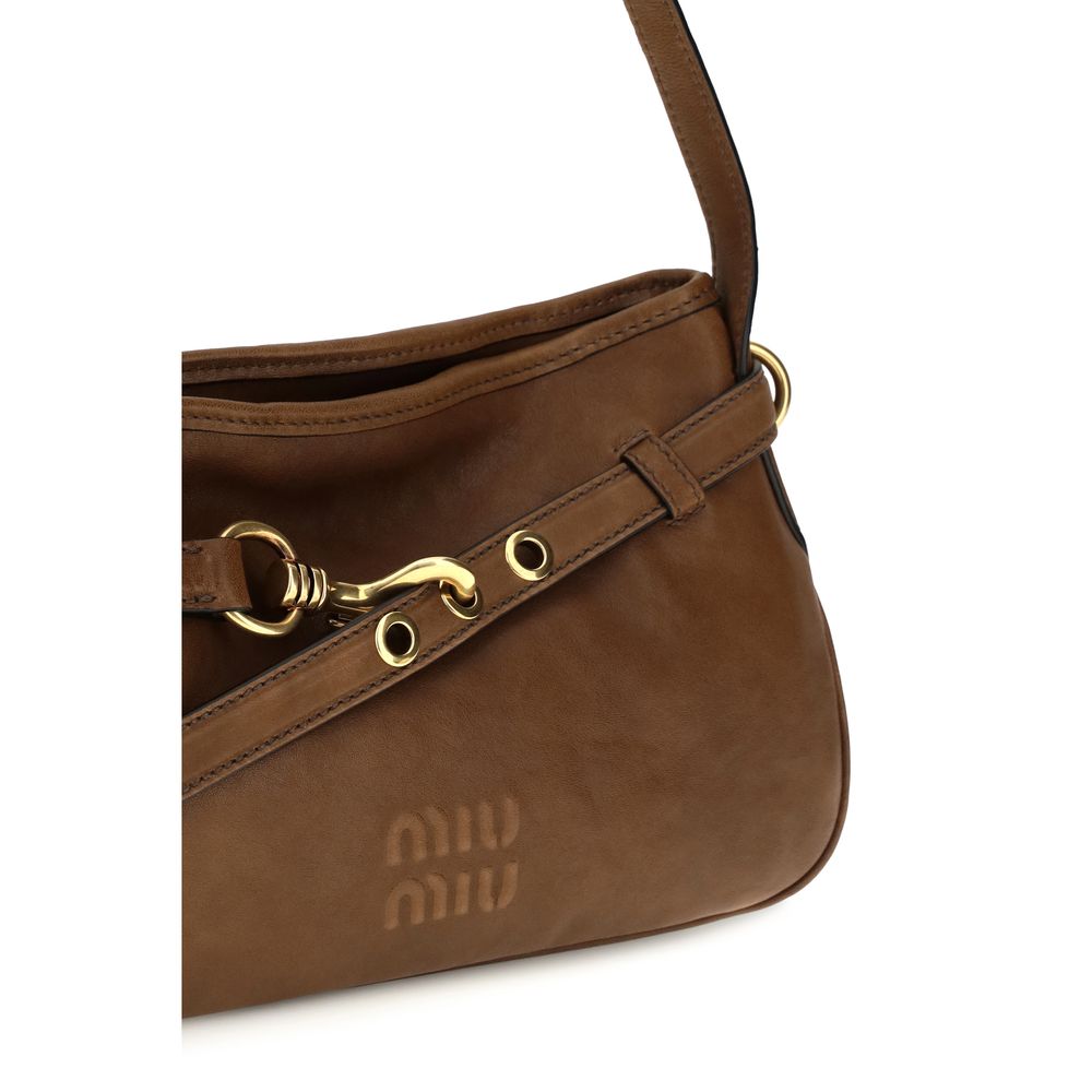 Miu Miu Brown Lamb Ovis Aries Aries Shoulder Bag | Regal Royce