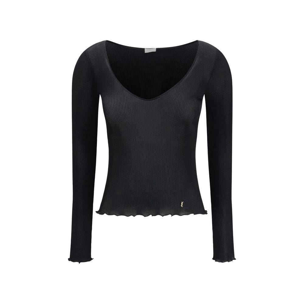Saint Laurent Black Silk Blouse | Regal Royce