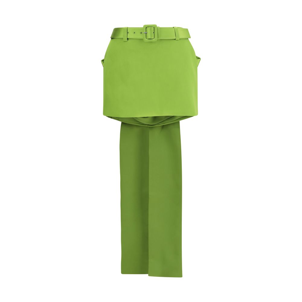 Self-Portrait Bicolor Polyester Mini Skirt | Regal Royce