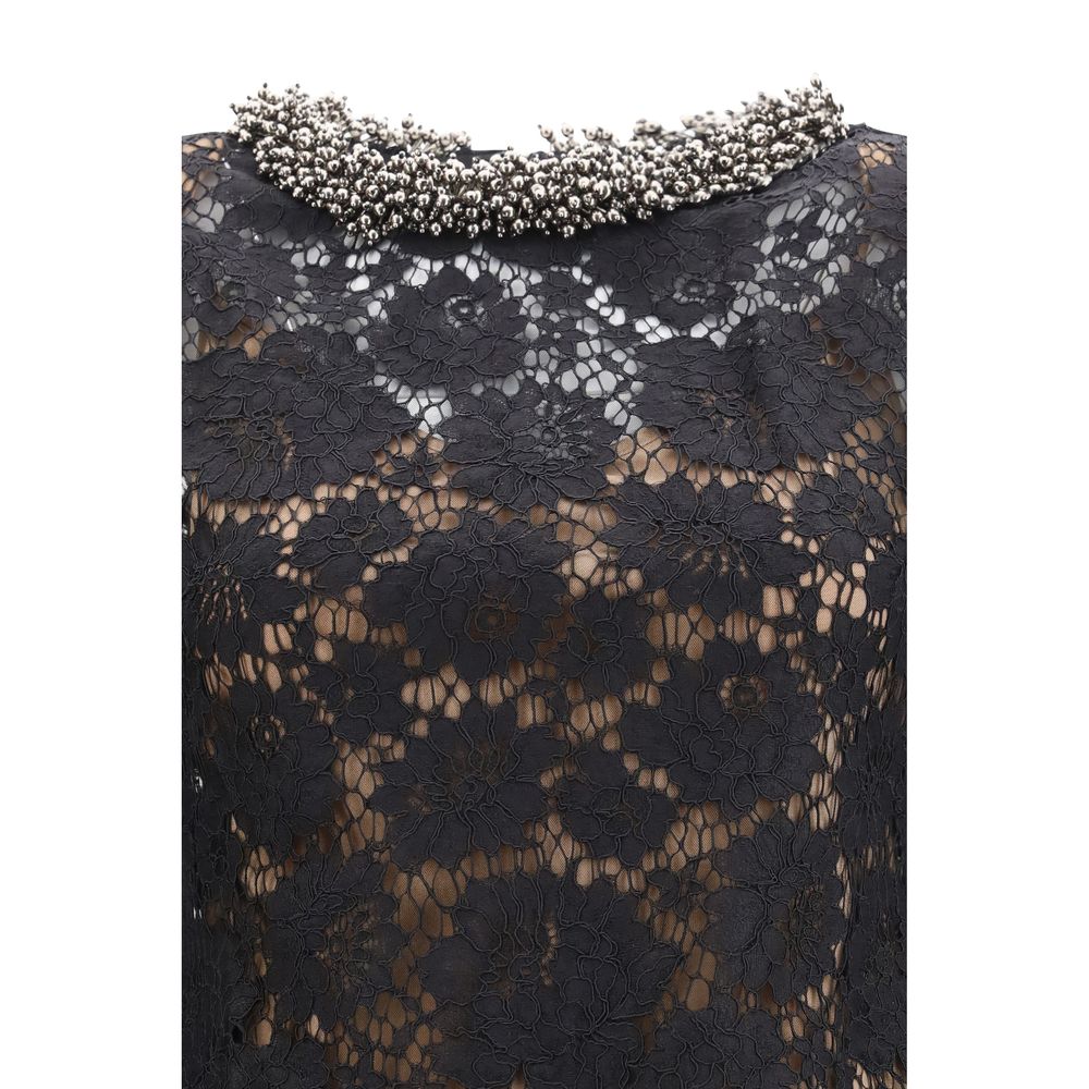 Self-Portrait Black Polyamide Casual Dress | Regal Royce