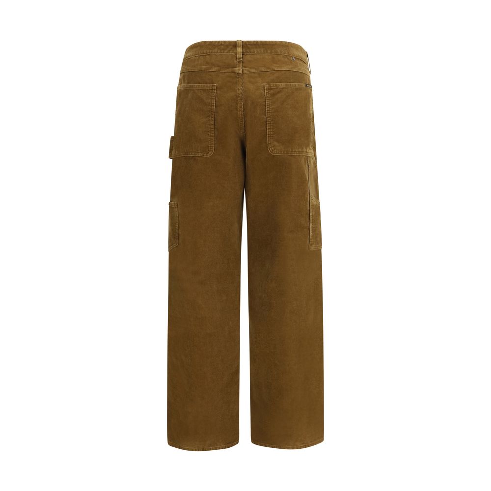 Golden Goose Brown Cotton Cargo Pants | Regal Royce