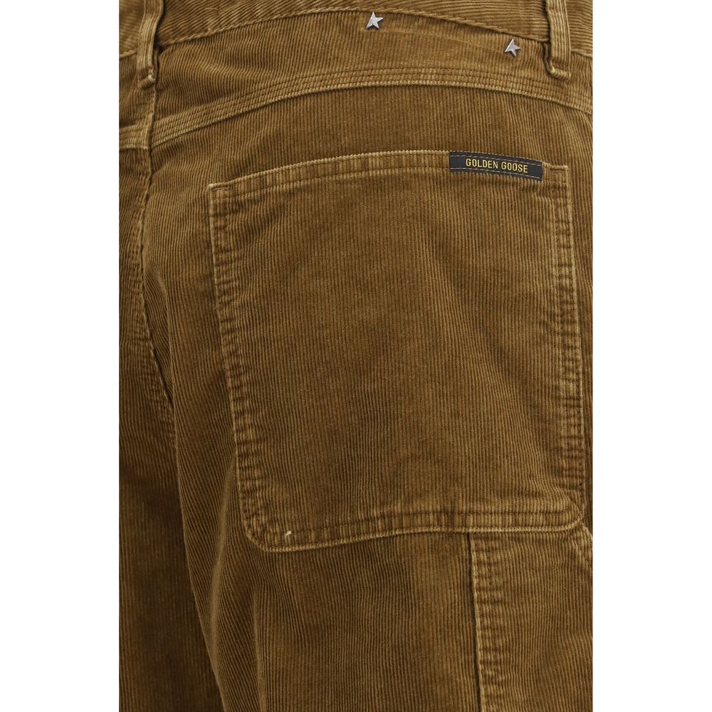 Golden Goose Brown Cotton Cargo Pants | Regal Royce