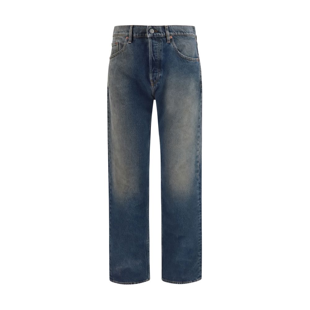 Golden Goose Blue Cotton Relaxed Fit Jeans | Regal Royce