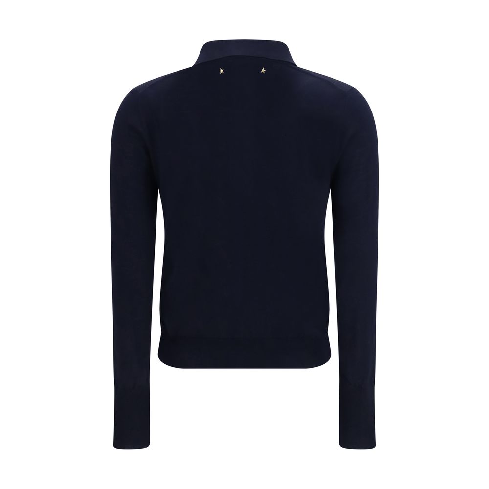Golden Goose Blue Wool Oves Aries Shirt | Regal Royce