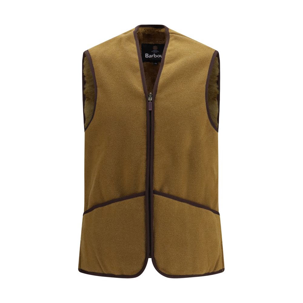 Barbour Brown Marabou Sleeveless Jacket | Regal Royce