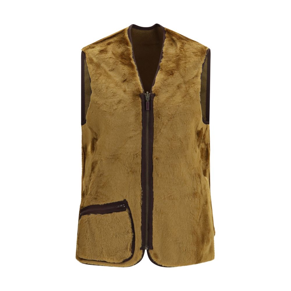 Barbour Brown Marabou Sleeveless Jacket | Regal Royce