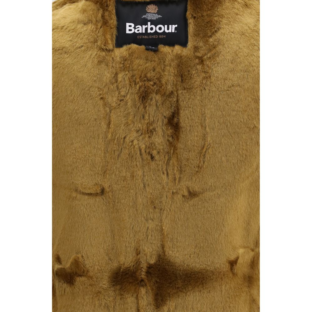 Barbour Brown Marabou Sleeveless Jacket | Regal Royce