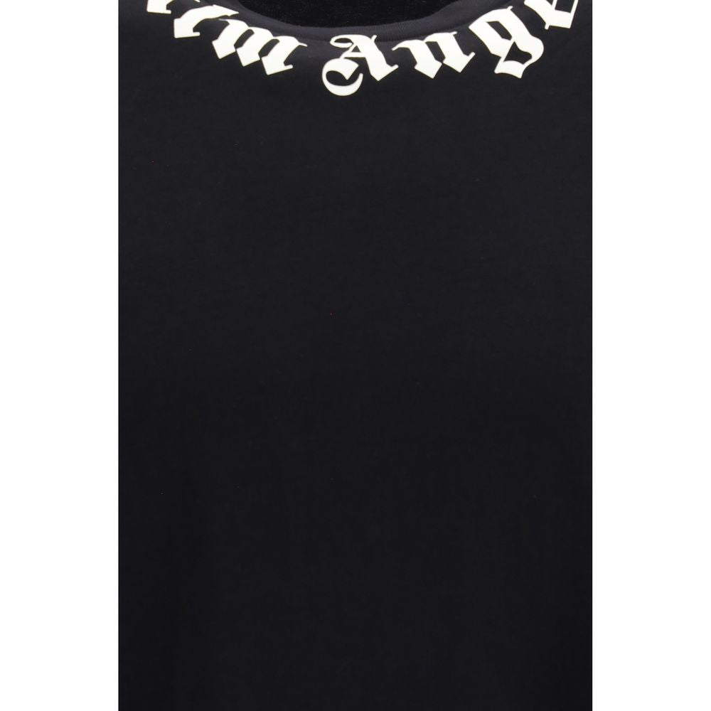 Palm Angels Black Cotton T-Shirt | Regal Royce